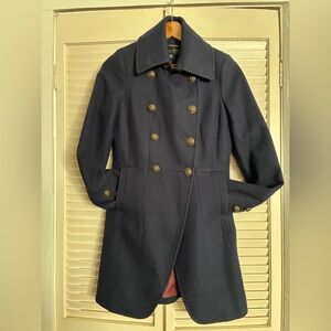 Worthington Navy Double-Breasted Pea Coat